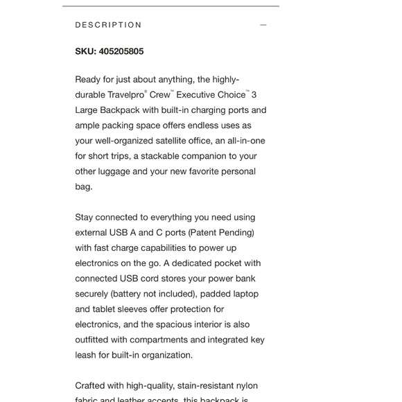 Travelpro Backpack - Picture 2 of 6